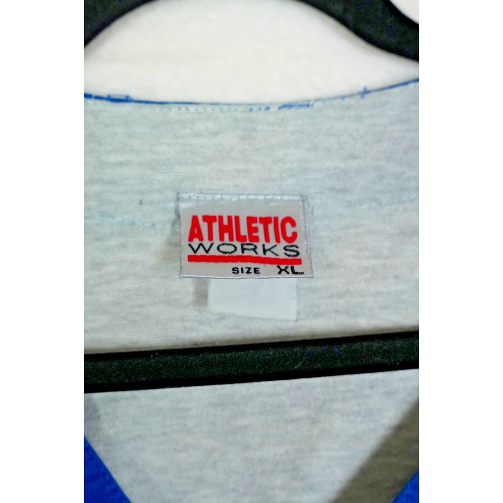 Vintage‎ 1993 Wile E Coyote Looney Tunes Baseball Jersey Athletic Works XL Blue - Picture 2 of 5